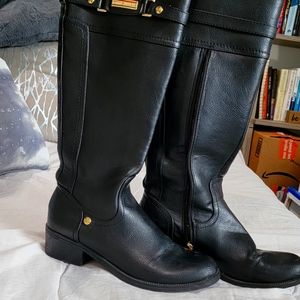 Tommy Hilfiger Black Tall Riding Boots